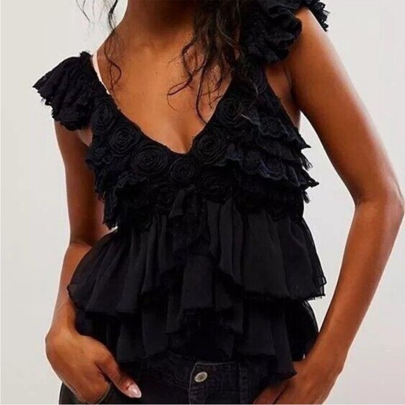 Free People All Dolled Up Bodysuit Tank Top